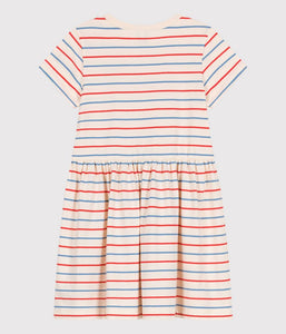 SS25 - A0CY2 01 CREAM MULTI DRESSES HEARTS SPRING SUMMER 2025 STRIPES