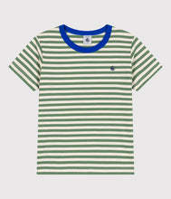 Load image into Gallery viewer, SS25 - A0CYX 01 GREEN CREAM 25% SALE SPRING SUMMER 2025 STRIPES TSHIRTS
