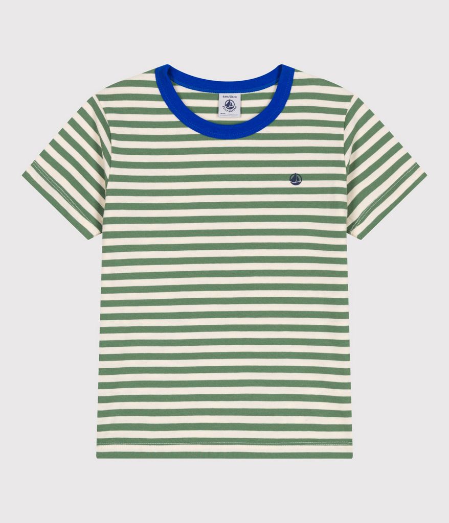 SS25 - A0CYX 01 GREEN CREAM SPRING SUMMER 2025 STRIPES TSHIRTS