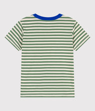 Load image into Gallery viewer, SS25 - A0CYX 01 GREEN CREAM 25% SALE SPRING SUMMER 2025 STRIPES TSHIRTS
