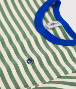 SS25 - A0CYX 01 GREEN CREAM SPRING SUMMER 2025 STRIPES TSHIRTS