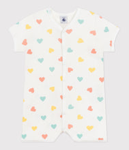 Load image into Gallery viewer, SS25 - A0CZ8 01 WHITE MULTI 25% SALE HEARTS NEWBORN ROMPERS SPRING SUMMER 2025
