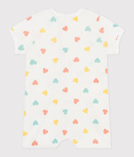 Load image into Gallery viewer, SS25 - A0CZ8 01 WHITE MULTI HEARTS NEWBORN ROMPERS SPRING SUMMER 2025
