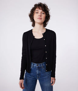 AW25 - A0D06 02 BLACK LONG SLEEVES ICONIC SPRING SUMMER 2025