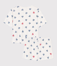 Load image into Gallery viewer, AW25 - A0D1E 01 WHITE MULTI HEARTS ICONIC PYJAMAS SPRING SUMMER 2025
