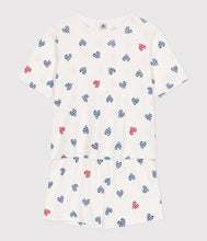 Load image into Gallery viewer, SS25 - A0D1E 01 WHITE MULTI HEARTS ICONIC PYJAMAS SPRING SUMMER 2025
