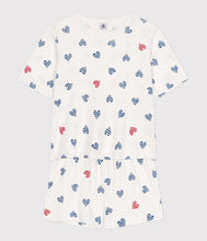 Load image into Gallery viewer, AW25 - A0D1E 01 WHITE MULTI HEARTS ICONIC PYJAMAS SPRING SUMMER 2025

