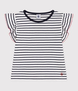 SS25 - A0D35 01 WHITE NAVY SAILOR SHORT SLEEVE SPRING SUMMER 2025 STRIPES