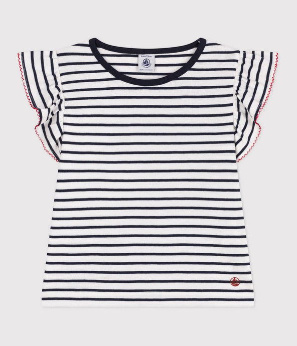 SS25 - A0D35 01 WHITE NAVY SAILOR SHORT SLEEVE SPRING SUMMER 2025 STRIPES