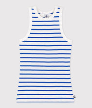 Load image into Gallery viewer, SS25 - A0D3H 01 WHITE BLUE ICONIC SPRING SUMMER 2025 STRIPES TANK TOP
