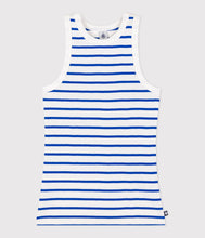 Load image into Gallery viewer, AW25 - A0D3H 01 WHITE BLUE ICONIC SPRING SUMMER 2025 STRIPES TANK TOP
