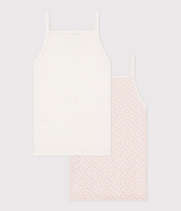 SS25 - A0D3W 00 WHITE PINK CAMISOLE SPRING SUMMER 2025 T-SHIRTS UNDERWEARS