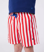 Load image into Gallery viewer, SS25 - A0D4E 04 RED WHITE SAILOR SPRING SUMMER 2025 STRIPES SWIM SHORTS
