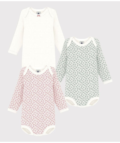AW25 - A0D65 00 MULTI BODYSUITS FLORAL LONG SLEEVES NEWBORN SPRING SUMMER 2025
