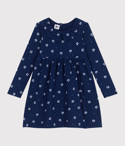 SS25 - A0D6J 01 NAVY WHITE 25% SALE DRESSES FLORAL LONG SLEEVES SPRING SUMMER 2025