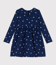 Load image into Gallery viewer, SS25 - A0D6J 01 NAVY WHITE DRESSES FLORAL LONG SLEEVES SPRING SUMMER 2025
