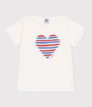 Load image into Gallery viewer, SS25 - A0D6L 03 WHITE 25% SALE HEARTS SHORT SLEEVE SPRING SUMMER 2025 T-SHIRTS
