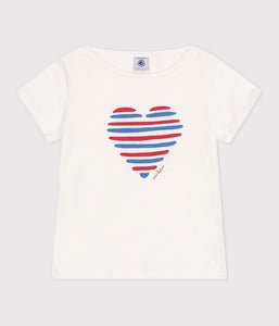 SS25 - A0D6L 03 WHITE HEARTS SHORT SLEEVE SPRING SUMMER 2025 T-SHIRTS