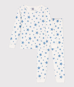 SS25 - A0D6W 01 WHITE STARS LONG SLEEVES PYJAMAS SPRING SUMMER 2025