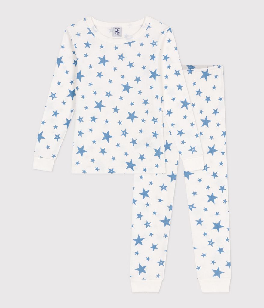 SS25 - A0D6W 01 WHITE STARS LONG SLEEVES PYJAMAS SPRING SUMMER 2025