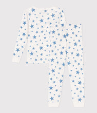 Load image into Gallery viewer, SS25 - A0D6W 01 WHITE STARS LONG SLEEVES PYJAMAS SPRING SUMMER 2025
