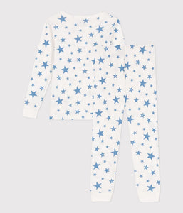 SS25 - A0D6W 01 WHITE STARS LONG SLEEVES PYJAMAS SPRING SUMMER 2025