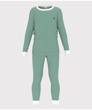 Load image into Gallery viewer, SS25 - A0D6Y 01 GREEN WHITE PYJAMAS SPRING SUMMER 2025 STRIPES
