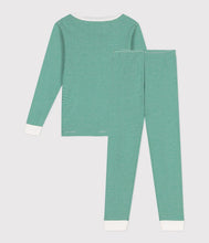 Load image into Gallery viewer, SS25 - A0D6Y 01 GREEN WHITE PYJAMAS SPRING SUMMER 2025 STRIPES
