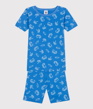 Load image into Gallery viewer, SS25 - A0D71 01 BLUE WHITE PYJAMAS SHORTS SPRING SUMMER 2025
