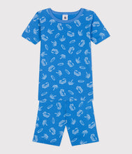 Load image into Gallery viewer, AW25 - A0D71 01 BLUE WHITE FALL WINTER 2025/26 PYJAMAS SHORTS
