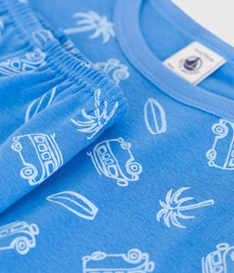 AW25 - A0D71 01 BLUE WHITE FALL WINTER 2025/26 PYJAMAS SHORTS