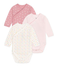 Load image into Gallery viewer, SS25 - A0DCT 00 PINK MULTI BODYSUITS HEARTS LONG SLEEVES NEWBORN SPRING SUMMER 2025
