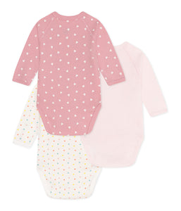 AW25 - A0DCT 00 PINK MULTI BODYSUITS FALL WINTER 2025/26 HEARTS LONG SLEEVES NEWBORN