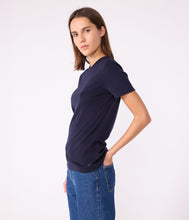 Load image into Gallery viewer, AW25 - A0AKE 18 NAVY SHORT SLEEVES CREWNECK TEE FALL WINTER 2025/26 ICONIC T-SHIRTS
