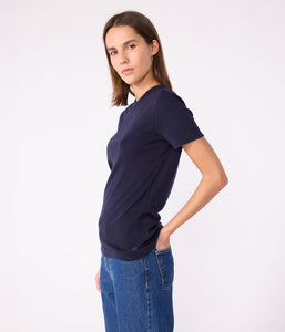 AW25 - A0AKE 18 NAVY SHORT SLEEVES CREWNECK TEE FALL WINTER 2025/26 ICONIC T-SHIRTS