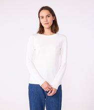 Load image into Gallery viewer, AW25 - A0AKG 01 WHITE LONG SLEEVES CREWNECK TEE FALL WINTER 2025/26 ICONIC PERMANENTS T-SHIRTS
