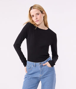 AW25 - A0AKG 17 BLACK LONG SLEEVES CREWNECK TEE FALL WINTER 2025/26 ICONIC PERMANENTS T-SHIRTS