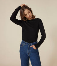 Load image into Gallery viewer, AW25 - A0AKG 17 BLACK LONG SLEEVES CREWNECK TEE FALL WINTER 2025/26 ICONIC PERMANENTS T-SHIRTS
