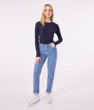 Load image into Gallery viewer, AW25 - A0AKG 18 NAVY LONG SLEEVES CREWNECK TEE FALL WINTER 2025/26 T-SHIRTS

