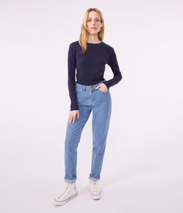 AW25 - A0AKG 18 NAVY LONG SLEEVES CREWNECK TEE FALL WINTER 2025/26 T-SHIRTS