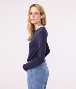 AW25 - A0AKG 18 NAVY LONG SLEEVES CREWNECK TEE FALL WINTER 2025/26 T-SHIRTS