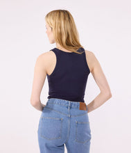 Load image into Gallery viewer, AW25 - A0AKH 18 NAVY CREWNECK TEE FALL WINTER 2025/26 ICONIC TANK TOP
