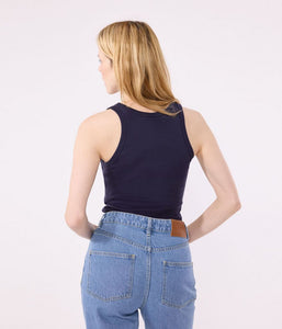 AW25 - A0AKH 18 NAVY CREWNECK TEE FALL WINTER 2025/26 ICONIC TANK TOP