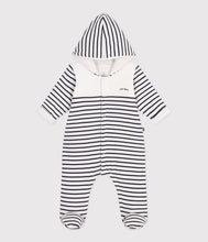 Load image into Gallery viewer, AW25 - A0CG4 01 WHITE NAVY FALL WINTER 2025/26 LONG SLEEVES OUTFITS OVERALLS STRIPES
