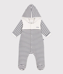 AW25 - A0CG4 01 WHITE NAVY FALL WINTER 2025/26 LONG SLEEVES OUTFITS OVERALLS STRIPES