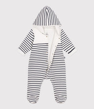 Load image into Gallery viewer, AW25 - A0CG4 01 WHITE NAVY FALL WINTER 2025/26 LONG SLEEVES OUTFITS OVERALLS STRIPES
