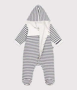 AW25 - A0CG4 01 WHITE NAVY FALL WINTER 2025/26 LONG SLEEVES OUTFITS OVERALLS STRIPES