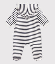 Load image into Gallery viewer, AW25 - A0CG4 01 WHITE NAVY FALL WINTER 2025/26 LONG SLEEVES OUTFITS OVERALLS STRIPES
