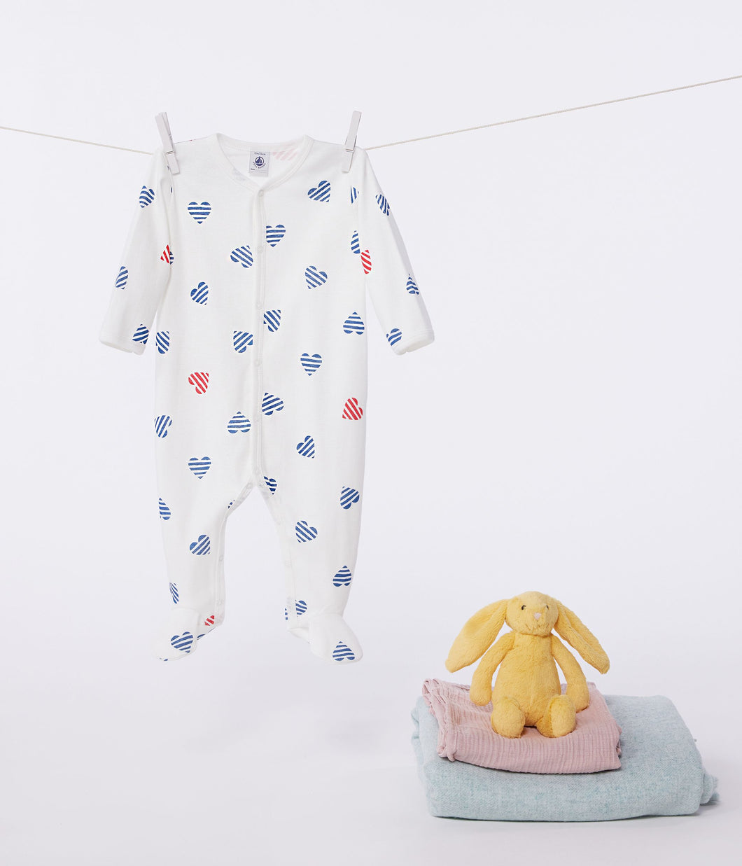 AW25 - A0CN8 01 WHITE MULTI FALL WINTER 2025/26 HEARTS NEWBORN
