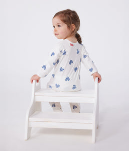 AW25 - A0CN8 01 WHITE MULTI FALL WINTER 2025/26 HEARTS NEWBORN